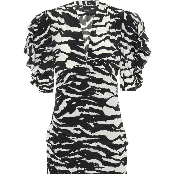 New Isabel marant zebra print minidress - Picture 5 of 7